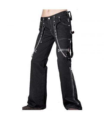 Men Black Gothic Chain Pant 